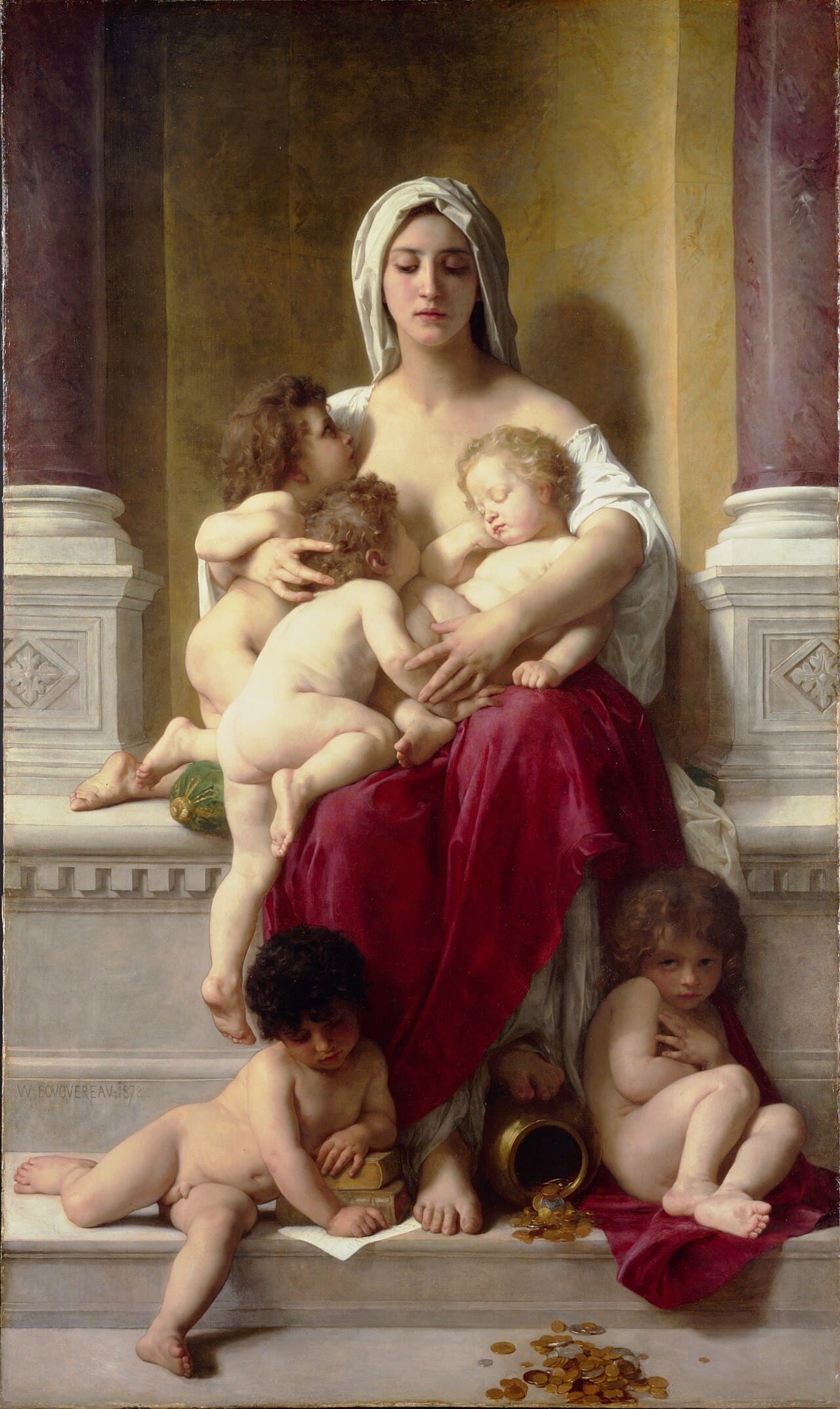 La Caridad — William-Adolphe Bouguereau