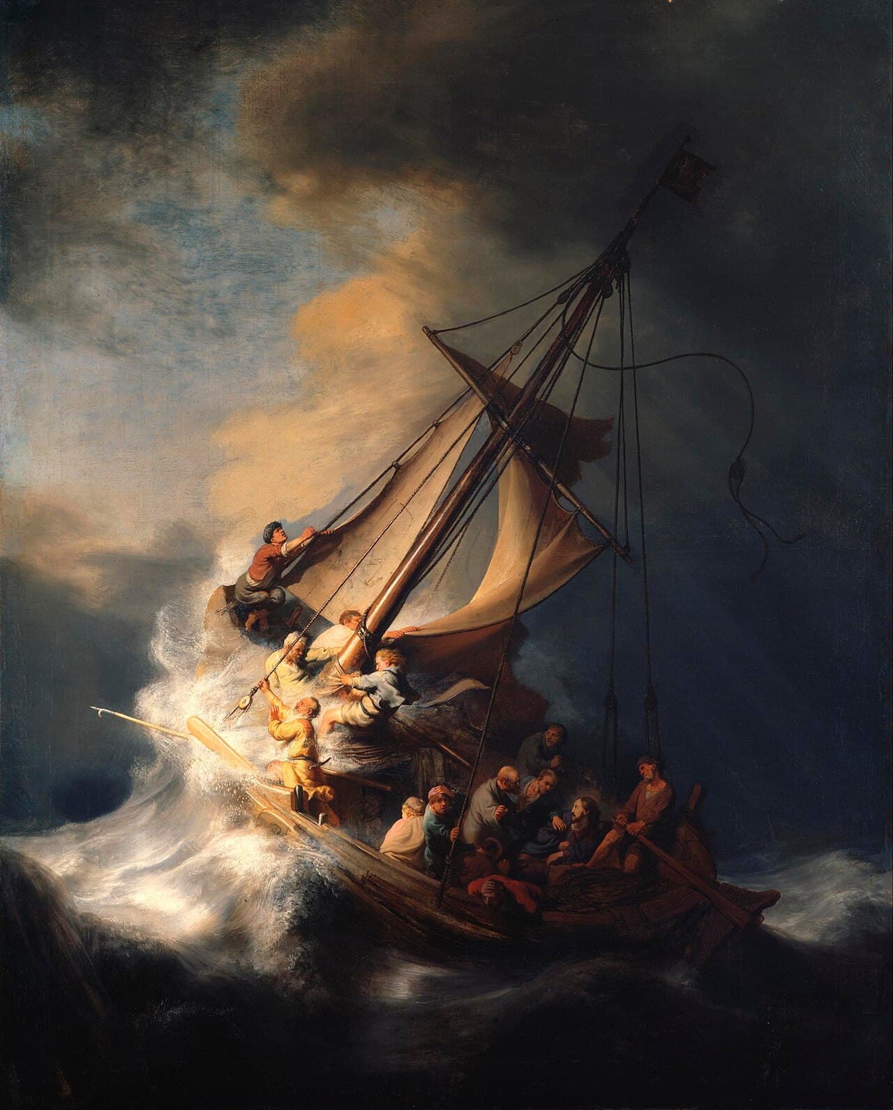 Cristo en la tormenta del mar de Galilea — Rembrandt